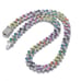 Mens Rainbow 4ct Diamond 18K White Gold Chain Link Necklace Guys 24 Jewelry 24