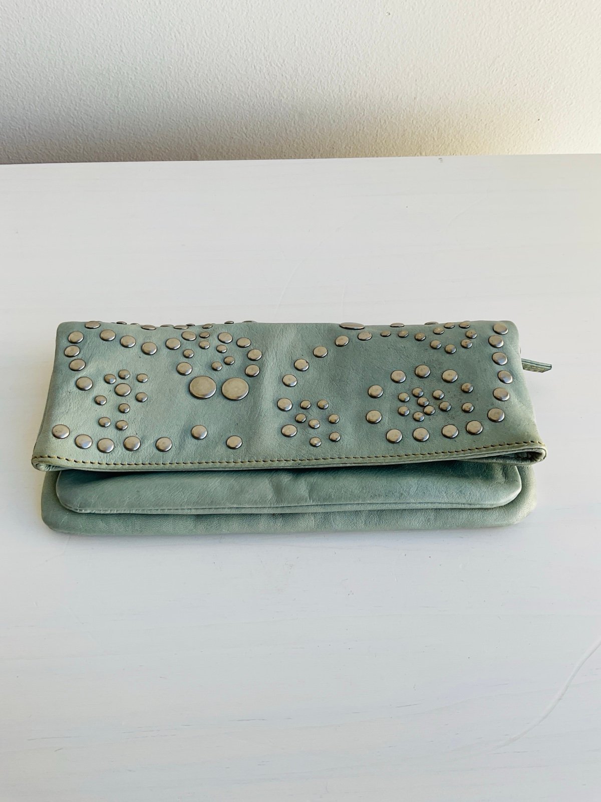 Arden B studded clutch bag