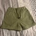 Sezane Rome High Rise Cuffed Trouser Shorts Tan Womens Size M Green