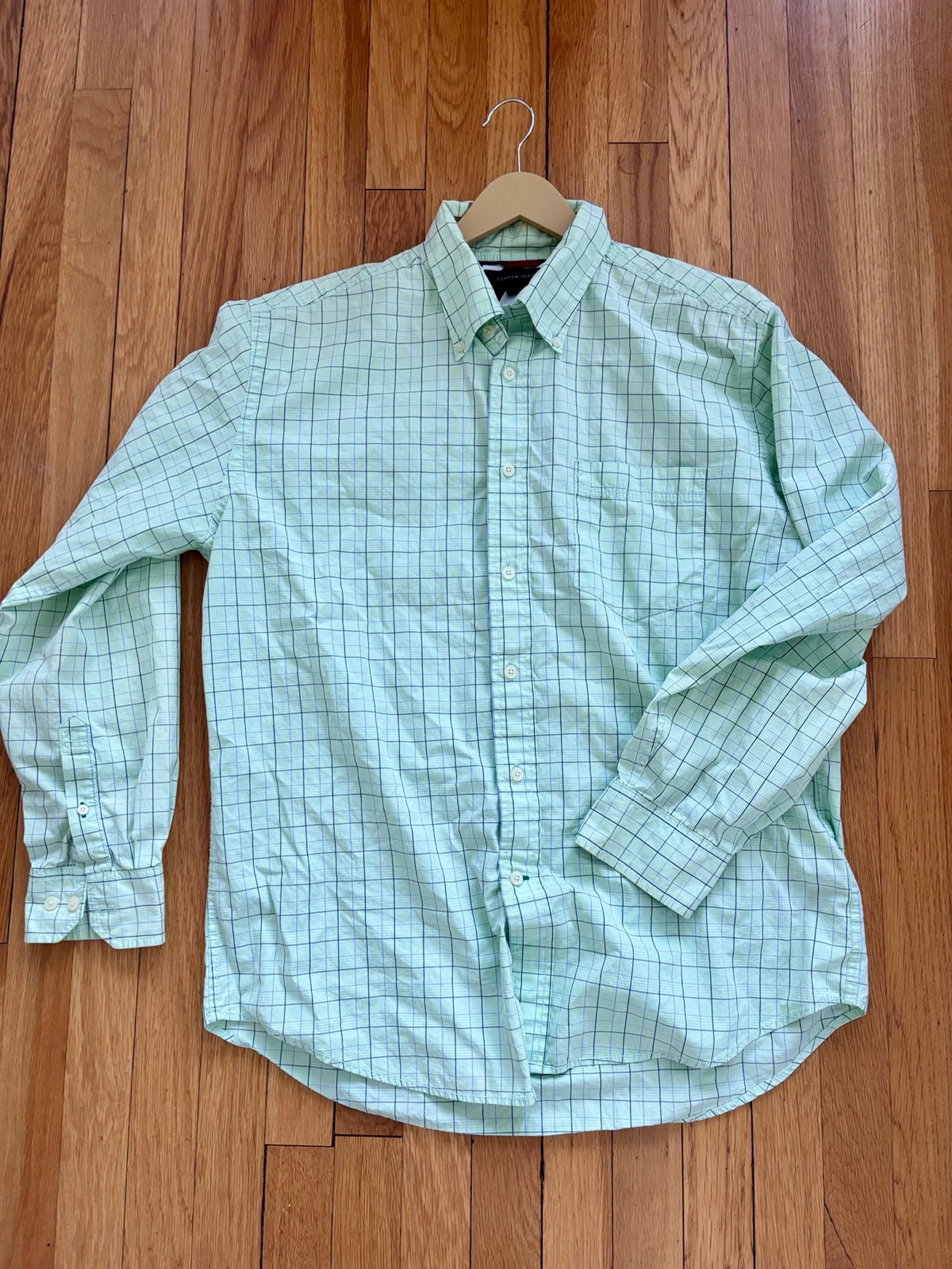 Men’s Tommy Hilfiger 100% Cotton Button Down Oxford Shirt Large