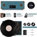 Vinyl Record Player Suitcase 3-Speed Bluetooth