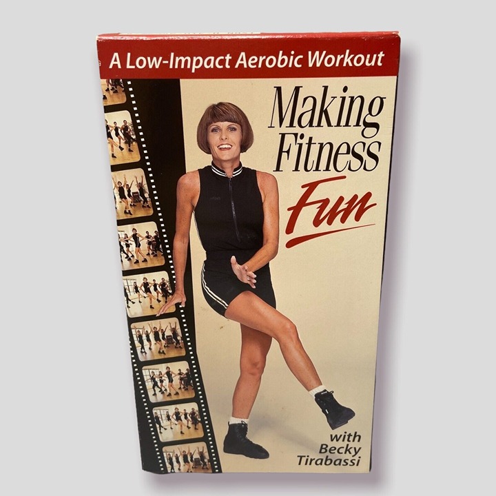 Making Fitness Fun VHS Low Impact Aerobics Becky Tirabassi 1994 90s Workout