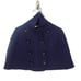 Lord & Taylor Cashmere Blend Cable Knit Double Breasted Cropped Cape - Navy M