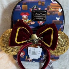 NEW Pirates of the Caribbean Loungefly Disney Backpack & Ears Headband