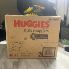 Huggies 180 diapers / couches