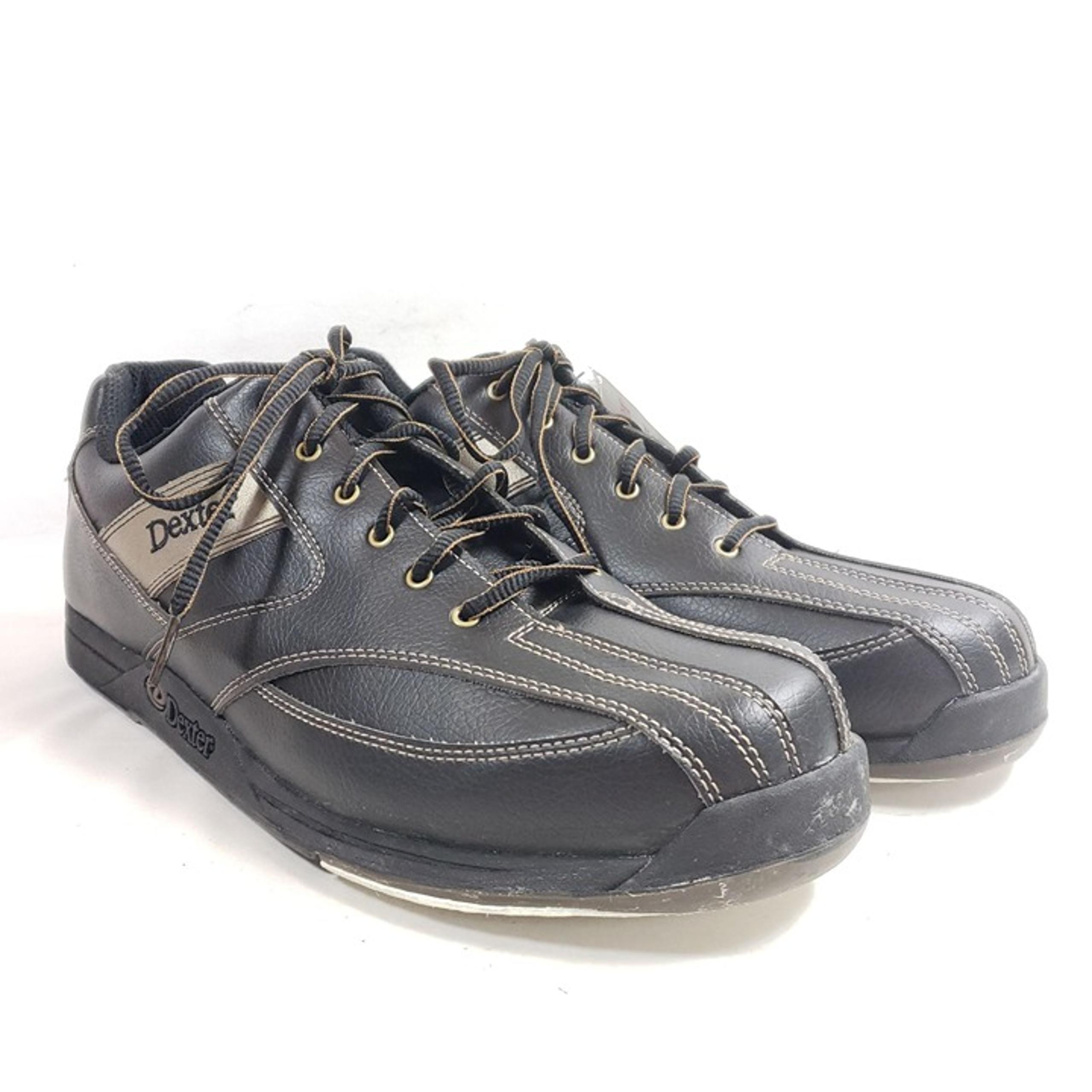 Dexter Black Seth Bowling Shoes Size 15 With Non-Marking Rubber Sole