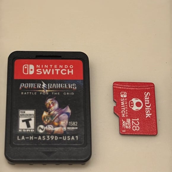 Nintendo Switch Power Rangers Sandisk Bundle