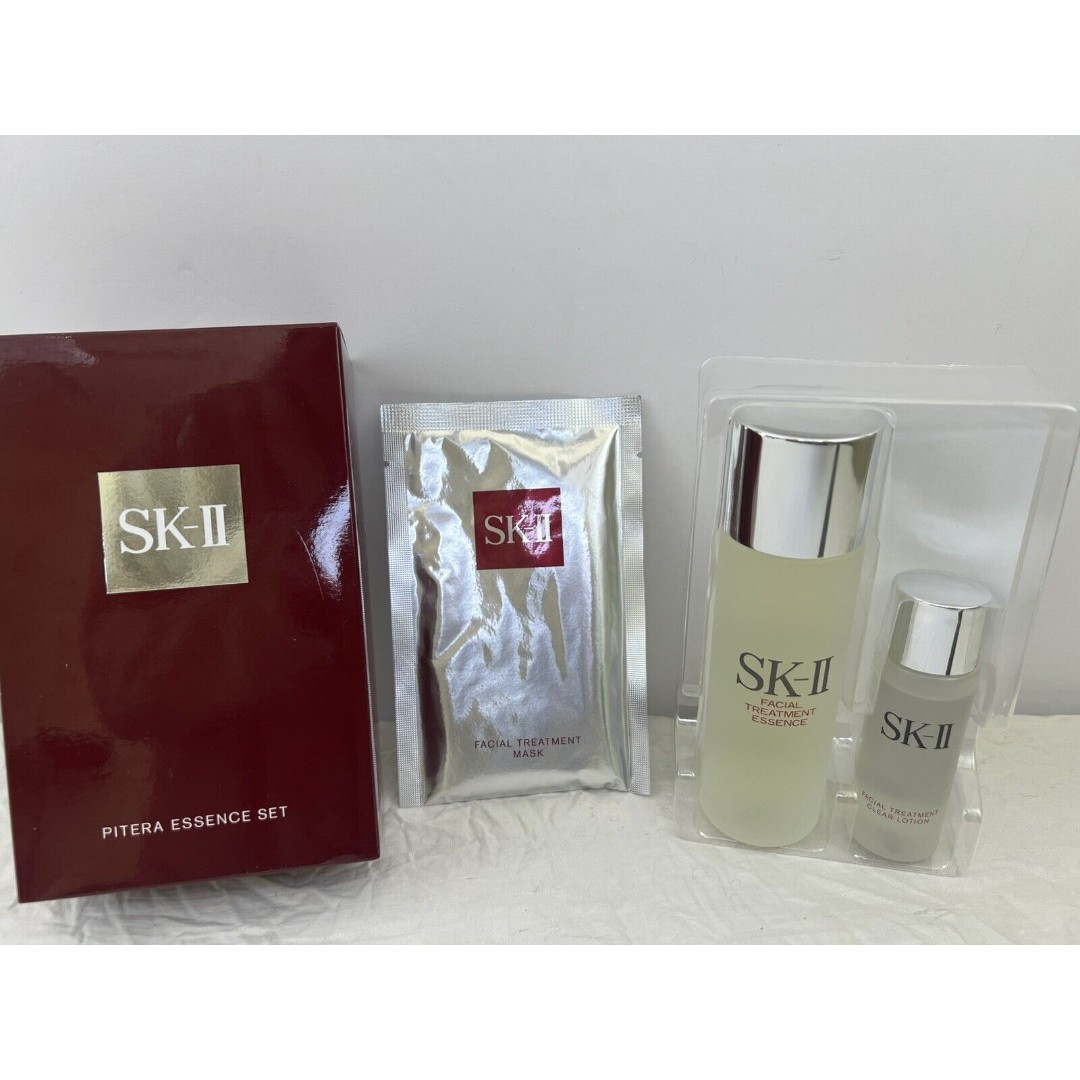 SK-II Pitera Essence set Facial Treatment and Clear Lotion Essence & Mask NIB