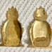 80’s Andrea By Sadek Solid Brass Pineapple Bookends 6.5”