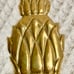 80’s Andrea By Sadek Solid Brass Pineapple Bookends 6.5”