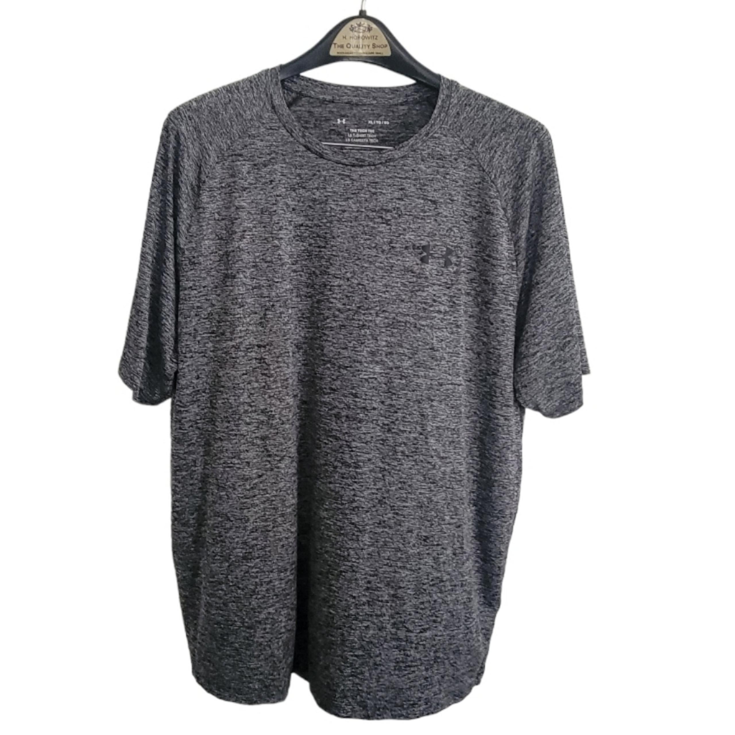 Men's XL Xersion loose fit "The Tech" tee, heathered gray short sleeve crew neck