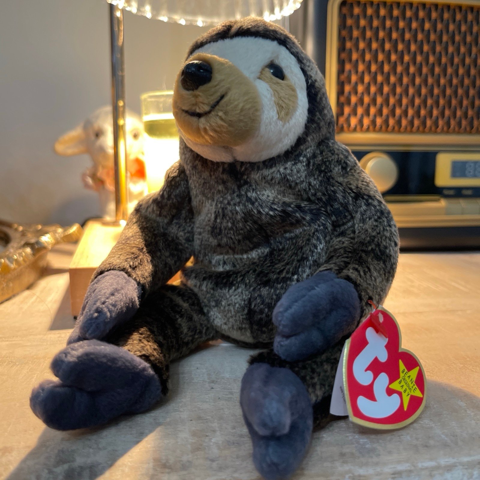 Ty rare error tags sloth beanie baby