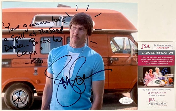 Jon Gries Signed Napoleon Dynamite Uncle Rico 8x10 Photo B Autograph JSA COA