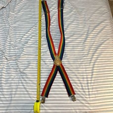 Rainbow Pride Day Suspenders. Wear the colors on pride day