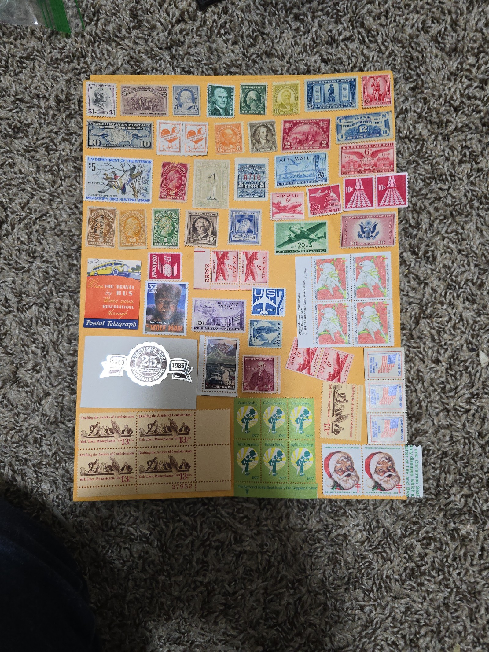 1 Sheet Mint USA Stamps Lot KKK 1234