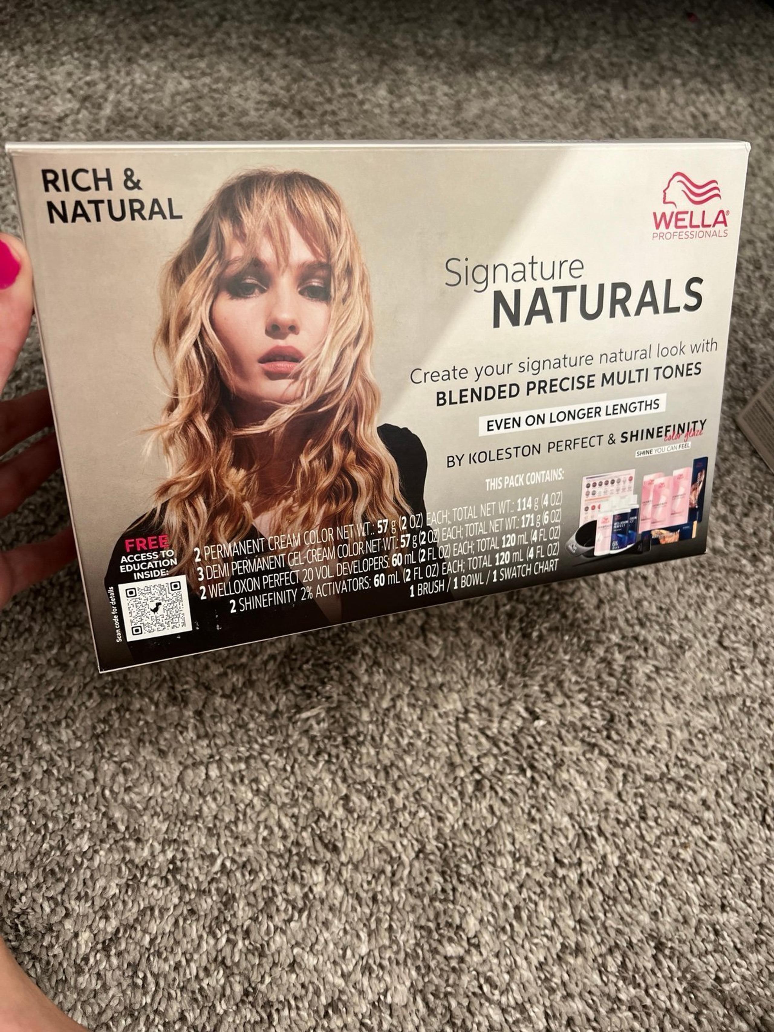 Wella Professionals Rich & Natural Shinefinity & Koleston Perfect Kit