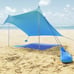 Beach Tent Sun Shelter Portable Sun Shade Canopy Awning with Sandbag 7.6ftx7.2ft