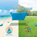 Beach Tent Sun Shelter Portable Sun Shade Canopy Awning with Sandbag 7.6ftx7.2ft