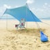Beach Tent Sun Shelter Portable Sun Shade Canopy Awning with Sandbag 7.6ftx7.2ft