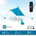 Beach Tent Sun Shelter Portable Sun Shade Canopy Awning with Sandbag 7.6ftx7.2ft