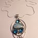 Larimar Blue Topaz 925 Sterling Silver Necklace
