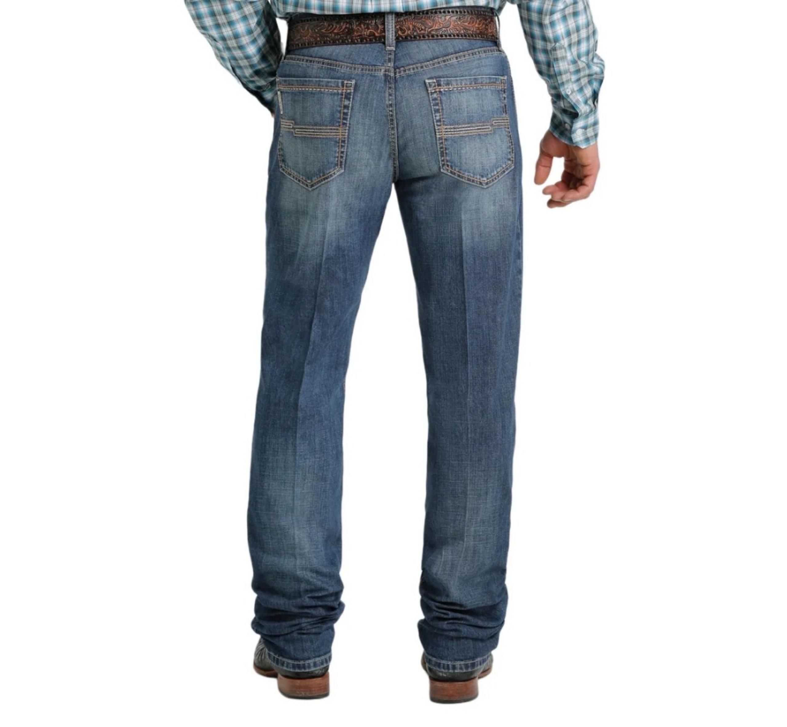 Cinch Men's Jesse Slim Straight Mid Rise Jeans Denim 31 X 34