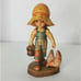 Anri Morning Chores Carving Sarah Kay Design Valentine Chickens 4 Made In Italy