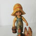 Anri Morning Chores Carving Sarah Kay Design Valentine Chickens 4 Made In Italy