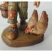 Anri Morning Chores Carving Sarah Kay Design Valentine Chickens 4 Made In Italy