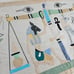 Hand Quilted Egypt Style Fine Art Hand Stitched Egyptian Banner Wall Hanging