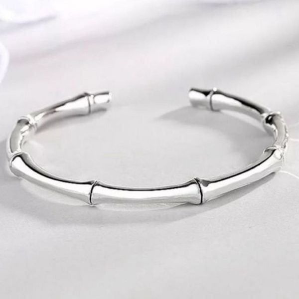 The Bamboo II Cuff Bracelet in 925 silver