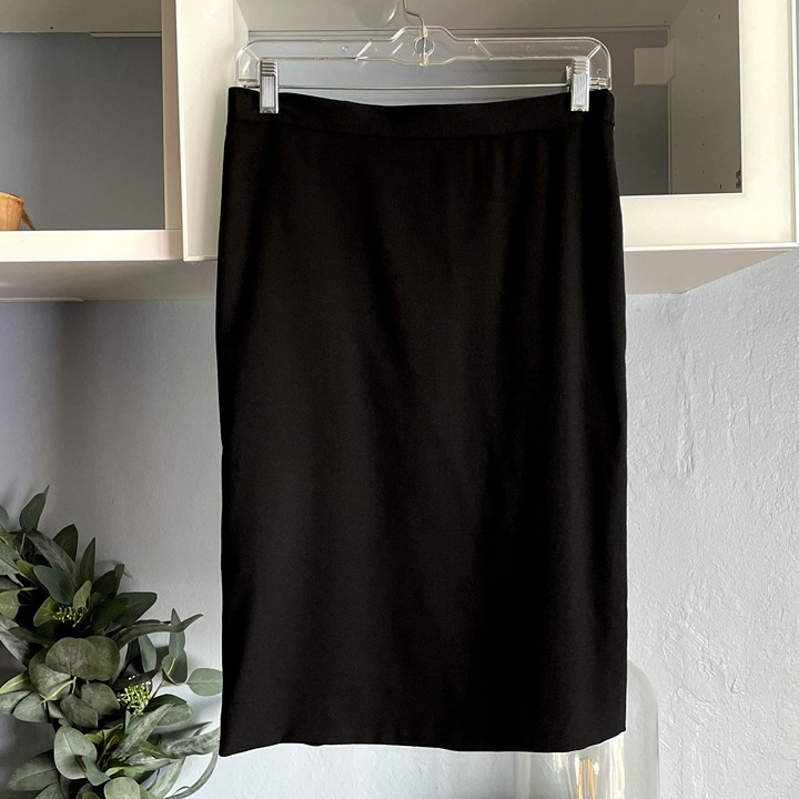 Moschino Cheap & Chic Black Wool Skirt