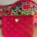 Betsey Johnson bow cosmetic bags, nwt