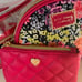 Betsey Johnson bow cosmetic bags, nwt