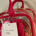 Betsey Johnson bow cosmetic bags, nwt