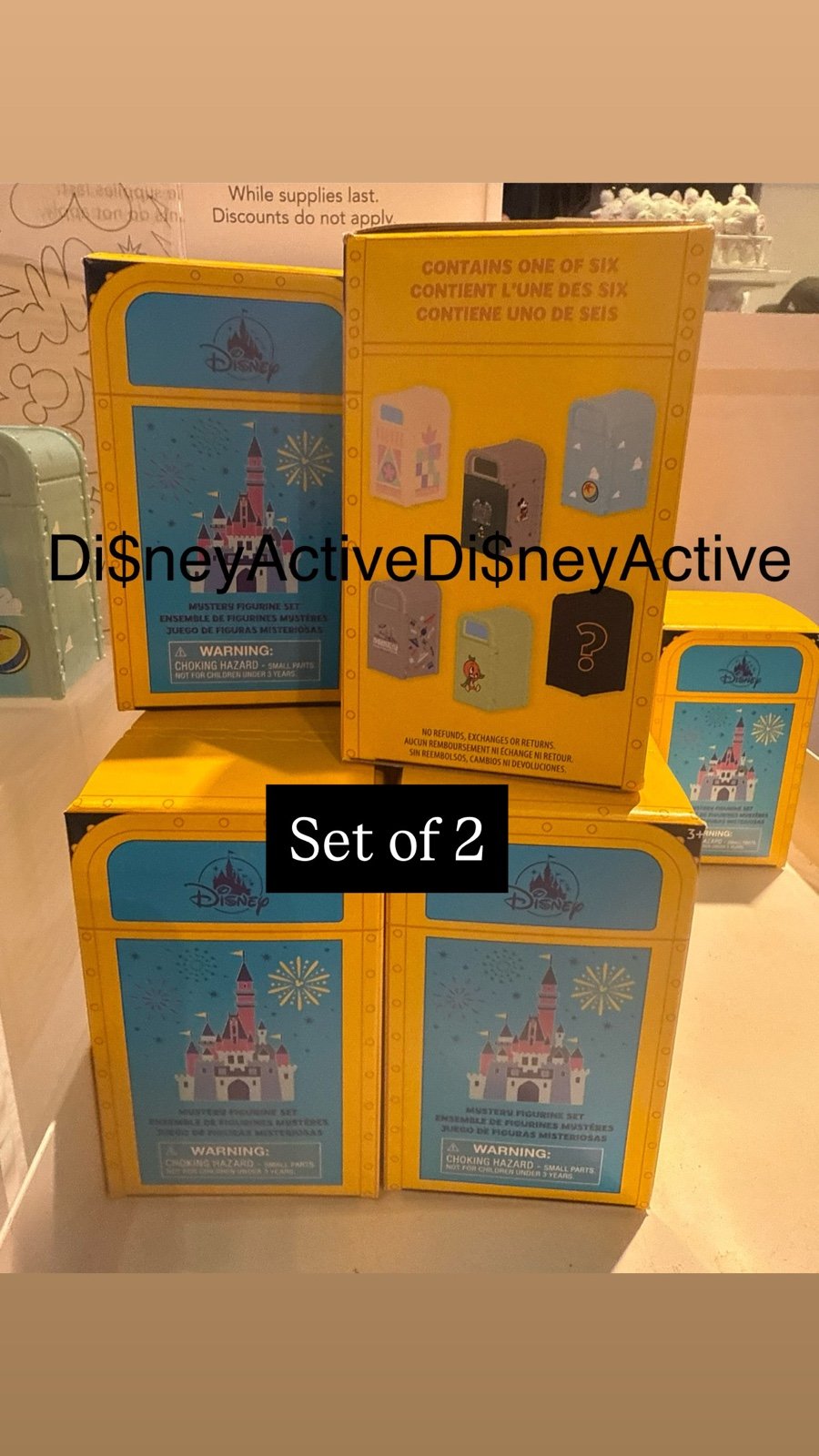 Disney Parks Disneyland Trash Can Mystery Figures 2025 Unopened