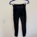 Spanx Faux-Leather Moto Leggings black small