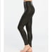Spanx Faux-Leather Moto Leggings black small