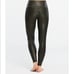 Spanx Faux-Leather Moto Leggings black small