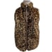 J.Crew Women's Faux-Fur Leopard Vest Zip up Style G9519 Size XXS