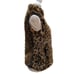 J.Crew Women's Faux-Fur Leopard Vest Zip up Style G9519 Size XXS
