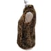 J.Crew Women's Faux-Fur Leopard Vest Zip up Style G9519 Size XXS