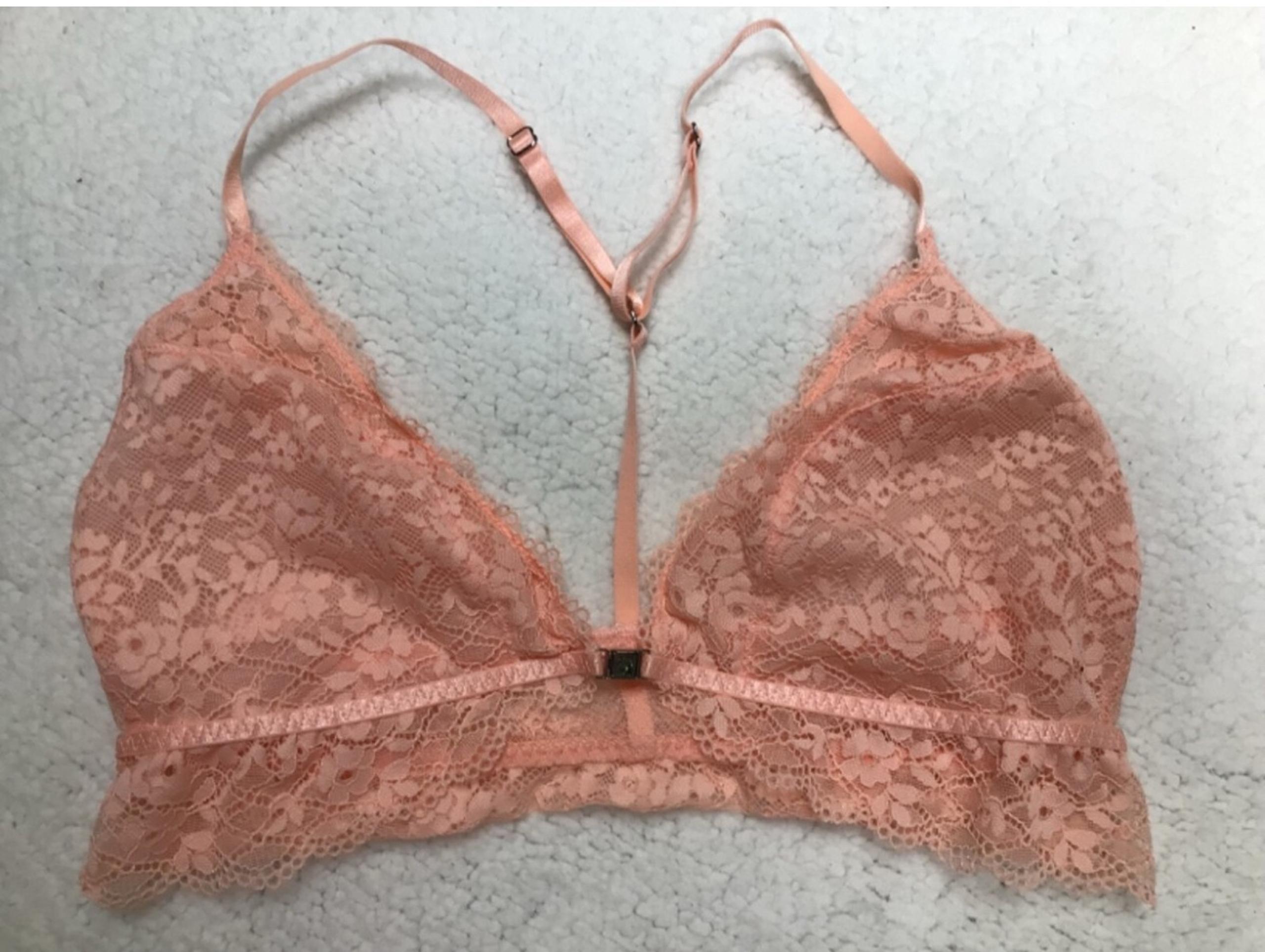 NWOT Gillian & O’Malley Lace Bralette Racerback Front Closure L - Gilligan & O'Malley