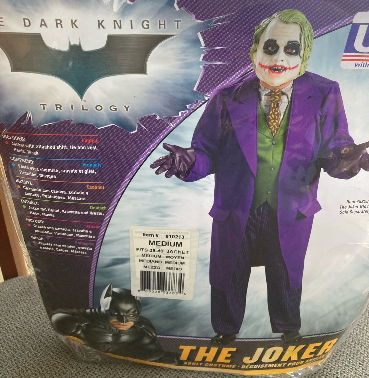 Like new Joker Mask and gloves