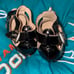 GIUSEPPE ZANOTTI BLACK PATENT Leather PLATFORM wedge Heels