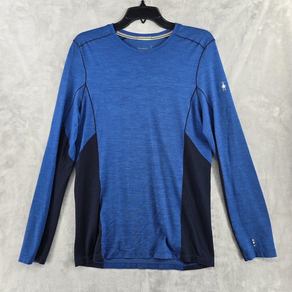 Smartwool Shirt Mens Small Blue Merino 150 Long Sleeve Casual Base Layer