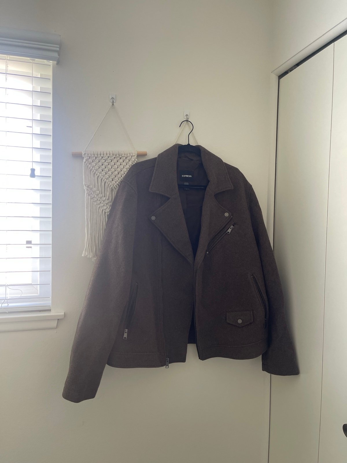 Express Wool Blend Moto Jacket