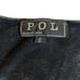 POL Open Front Sleeveless Cardigan Vest Sz S Black Lace Grunge Boho Embroidered