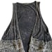 POL Open Front Sleeveless Cardigan Vest Sz S Black Lace Grunge Boho Embroidered