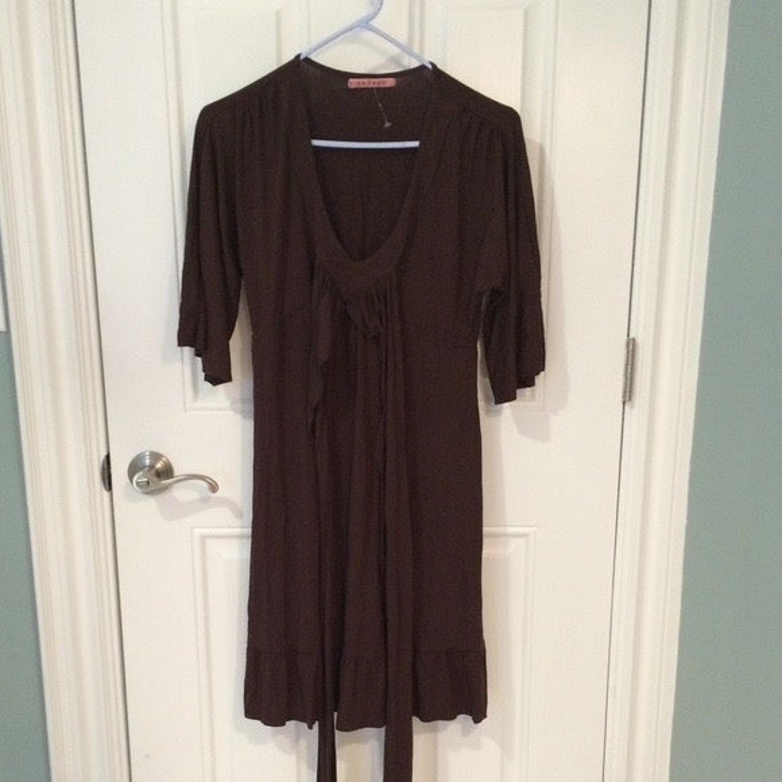 Anthro Velvet Graham Spencer Brown Dress